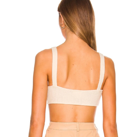 Camila Coelho Cream Knit Crop Top - Picture 3 of 4